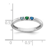 14k White Gold  Mother's Ring Mounting - XM-1A8C014A-8344