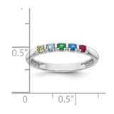 14k White gold  Mother's Ring Mounting - XM-A69AC0F7-3845