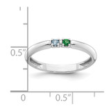 14k White Gold  Mother's Ring Mounting - XM-AB4511A6-5314