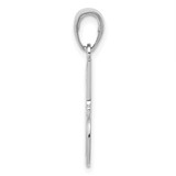 14K White Gold #1 DAD Charm - K4-7C04511F-3688