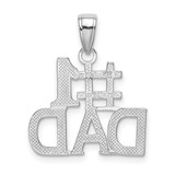 14K White Gold #1 DAD Charm - K4-7C04511F-3688