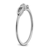 14k White Gold .01ct. Diamond Ring Mounting