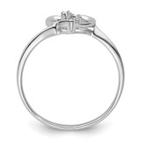 14k White Gold .02ct. Diamond Heart Ring Mounting - Y4-510B42C5-3428