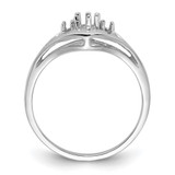14k White Gold .14ct. Diamond Ring Mounting