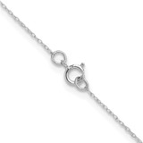 14k White Gold .4 mm Carded Cable Rope Chain - 4R-1114988C-6335