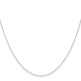 14k White Gold .4 mm Carded Cable Rope Chain - 4R-CCFFC044-7997