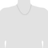 14k White Gold .8mm D/C Forzantine Cable Chain - PE-03F34ECC-6629