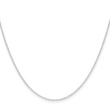 14k White Gold .8mm D/C Forzantine Cable Chain - PE-8FD7F487-6194
