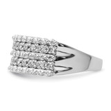 14k White Gold 1 1/2 carat Lab Grown Diamond VS/SI+ G+ Complete Fashion Band - RM-1AA31212-9510