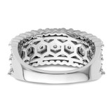 14k White Gold 1 1/2 carat Lab Grown Diamond VS/SI+ G+ Complete Fashion Band - RM-1AA31212-9510