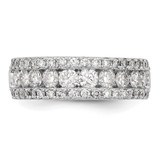 14k White Gold 1 1/2 carat Lab Grown Diamond VS/SI+ G+ Complete Fashion Band - RM-911A9A2C-3908