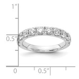 14k White Gold 1 1/2 carat Lab Grown Diamond VS/SI+ G+ Complete Wedding Band - RM-196BD95E-9529