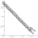 14k White Gold 1 3/8 carat Lab Grown Diamond VS/SI+ G+ 7 inch Bracelet