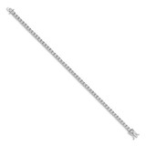 14k White Gold 1 carat Lab Grown Diamond VS/SI+ G+ 7 inch Illusion Setting Bracelet