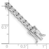 14k White Gold 1 carat Lab Grown Diamond VS/SI+ G+ 7 inch Illusion Setting Bracelet