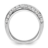 14k White Gold 1 carat Lab Grown Diamond VS/SI+ G+ Complete Band