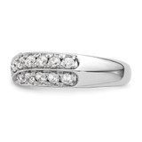 14k White Gold 1 carat Lab Grown Diamond VS/SI+ G+ Complete Band