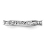 14k White Gold 1 carat Lab Grown Diamond VS/SI+ G+ Complete Channel Set Size 6 Eternity Band