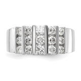 14k White Gold 1 carat Lab Grown Diamond VS/SI+ G+ Complete Fashion Band - RM-68FA1430-1221