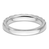 14k White Gold 1 carat Lab Grown Diamond VS/SI+ G+ Complete Wedding Band - RM-28383FA5-2707