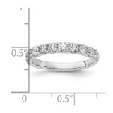 14k White Gold 1 carat Lab Grown Diamond VS/SI+ G+ Complete Wedding Band - RM-E633123F-6615