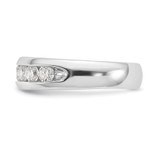 14k White Gold 1 carat Lab Grown Diamond VS/SI+ G+ Nine Stone Complete Fashion band - RM-022ABE51-7600
