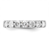 14k White Gold 1 carat Lab Grown Diamond VS/SI+ G+ Seven Stone Complete Band