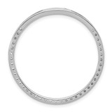 14k White Gold 1 carat Lab Grown Diamond VS+ F+ Complete Circle Chain Slide Pendant - PM-DEF6103C-8800