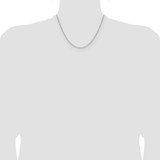 14k White Gold 1.4mm D/C Forzantine Cable Chain - PE-3AD21EFF-8269