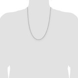 14k White Gold 1.4mm D/C Forzantine Cable Chain - PE-59AB9FA5-4403