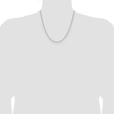 14k White Gold 1.4mm D/C Forzantine Cable Chain - PE-AC894EB7-3149
