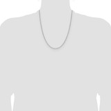 14k White Gold 1.4mm D/C Forzantine Cable Chain - PE-EDD7820F-6912