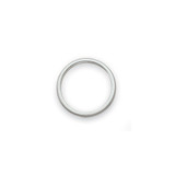 14k White Gold 1.5mm Milgrain Stackable Band Size 8