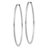 14k White Gold 1.5mm Polished Endless Hoop Earrings - XY-19C34360-7711