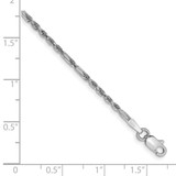14k White Gold 1.8mm D/C Milano Rope Chain - WM-3CE52F37-4238
