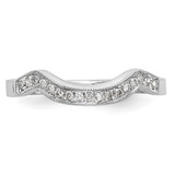 14k White Gold 1/10 carat Lab Grown Diamond VS/SI+ G+ Complete Wedding Band - RM-1C57898C-8791