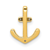 14k White Gold 1/10ct. Diamond Anchor Chain Slide