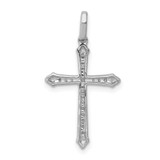 14k White Gold 1/10ct. Diamond Cross Pendant - PM-9EF48C90-2293
