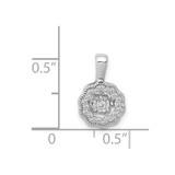 14k White Gold 1/10ct. Vibrant Moving Diamond Pendant