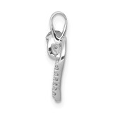 14k White Gold 1/15ct. Diamond Heart Pendant - PM-4837C709-6117