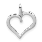 14k White Gold 1/15ct. Diamond Heart Pendant - PM-4837C709-6117