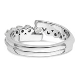 14k White Gold 1/2 carat Lab Grown Diamond VS/SI+ G+ Complete Band - RM-807DE1A6-8161