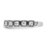 14k White Gold 1/2 carat Lab Grown Diamond VS/SI+ G+ Complete Fashion Band