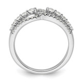 14k White Gold 1/2 carat Lab Grown Diamond VS/SI+ G+ Complete Fashion Ring - RM-A14D0D68-7142