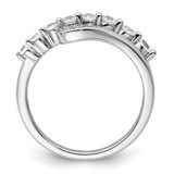 14k White Gold 1/2 carat Lab Grown Diamond VS/SI+ G+ Complete Fashion Ring - RM-B12B341F-8324