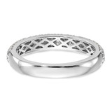 14k White Gold 1/2 carat Lab Grown Diamond VS/SI+ G+ Complete Micro Pav‚ Band