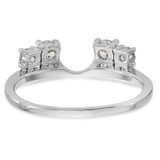 14k White Gold 1/2 carat Lab Grown Diamond VS/SI+ G+ Complete Ring Wrap - RM-DEBDC658-9691