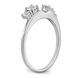 14k White Gold 1/2 carat Lab Grown Diamond VS/SI+ G+ Complete Ring Wrap - RM-DEBDC658-9691