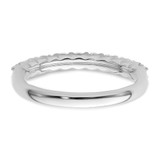 14k White Gold 1/2 carat Lab Grown Diamond VS/SI+ G+ Complete Wedding Band - RM-16A0BBC2-7259