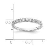 14k White Gold 1/2 carat Lab Grown Diamond VS/SI+ G+ Complete Wedding Band - RM-44926758-3633